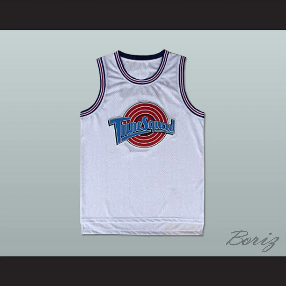 Lebron James 6 Tune Squad White Basketball Jersey