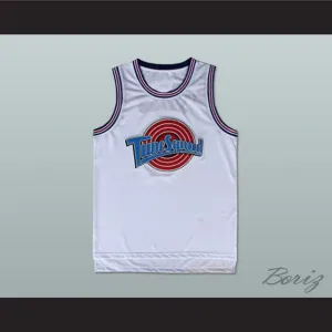 Lebron James 6 Tune Squad White Basketball Jersey