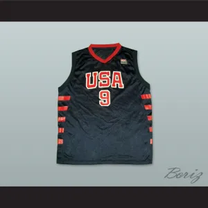Lebron James 9 USA Team Away Basketball Jersey