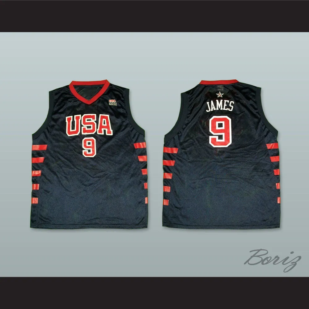 Lebron James 9 USA Team Away Basketball Jersey
