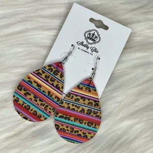 Leopard and Serape Earrings