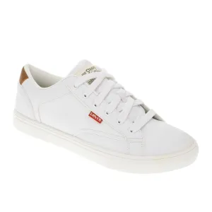 Levi's Mens Jeffrey Synthetic Leather Casual Lace Up Sneaker White 10M