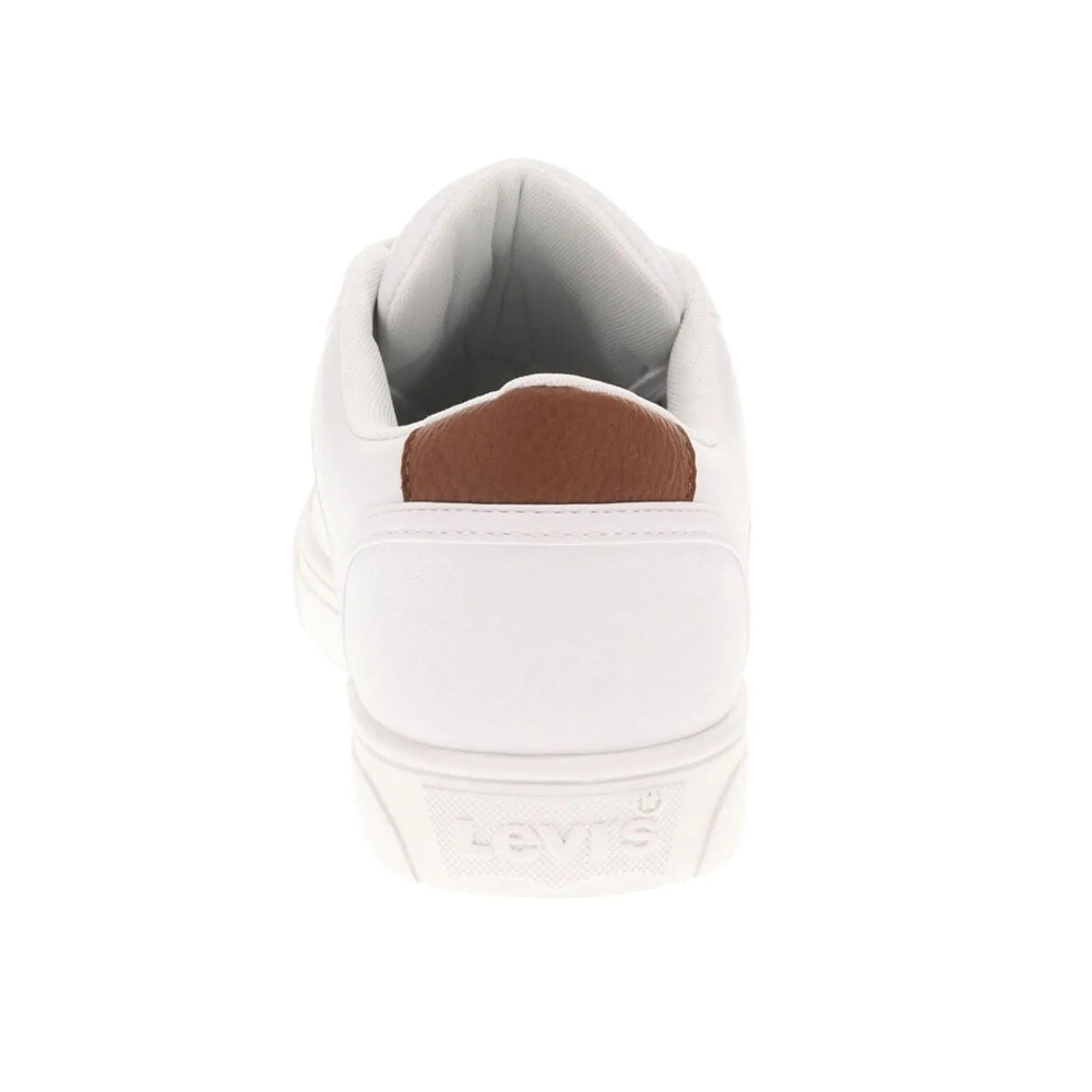 Levi's Mens Jeffrey Synthetic Leather Casual Lace Up Sneaker White 10M