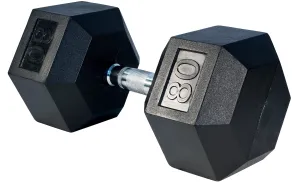 LIFE SPORT RUBBER DUMBBELL 80LB