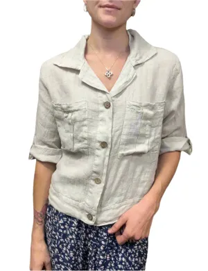 Linen Coconut Milk Jacket