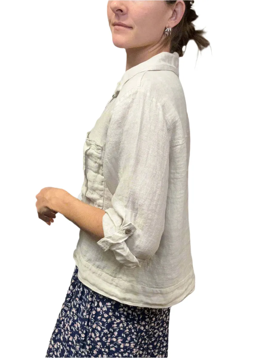 Linen Coconut Milk Jacket