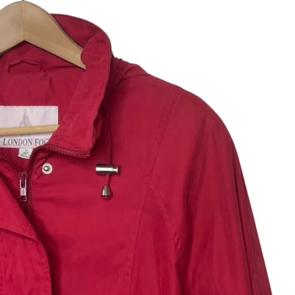 LONDON FOG | Red Zip Up Lightweight Jacket | Size M
