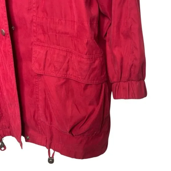 LONDON FOG | Red Zip Up Lightweight Jacket | Size M