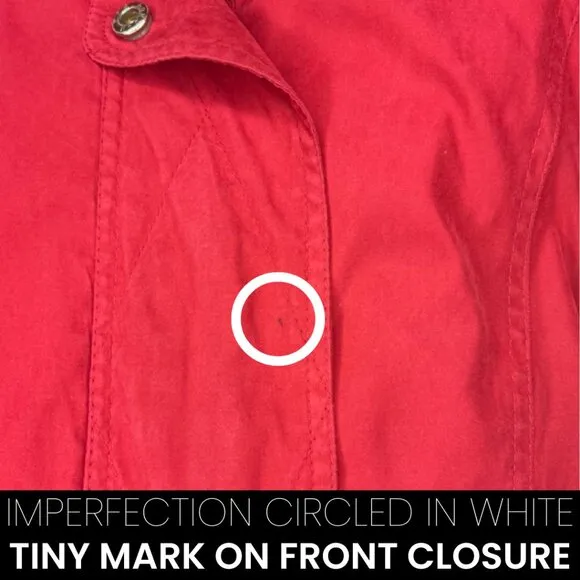 LONDON FOG | Red Zip Up Lightweight Jacket | Size M