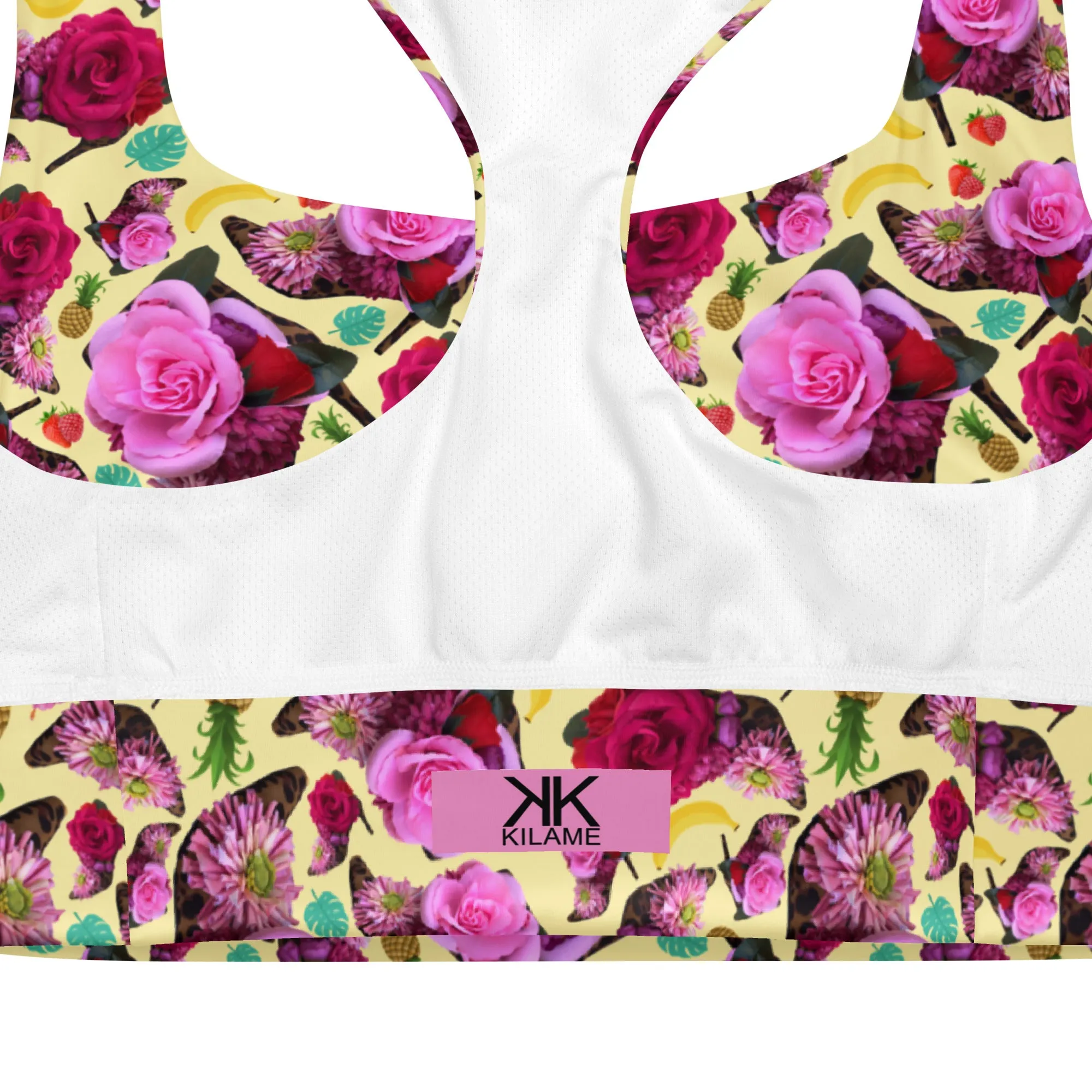 Longline sports bra 'Jungle Fashion'