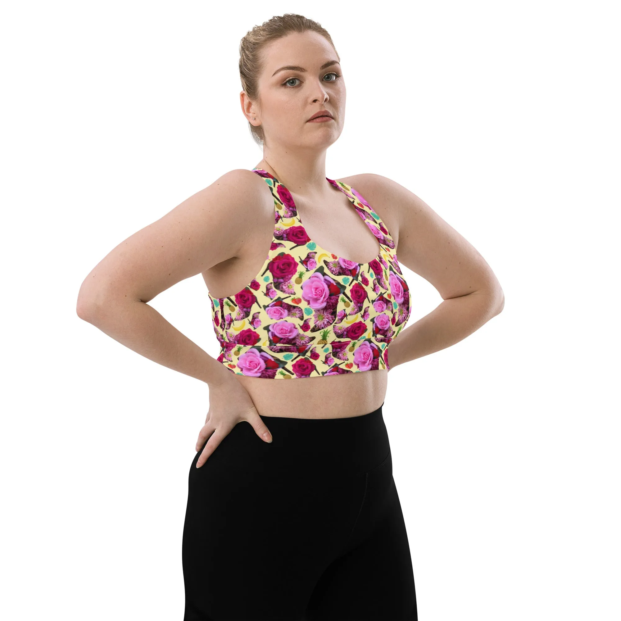 Longline sports bra 'Jungle Fashion'