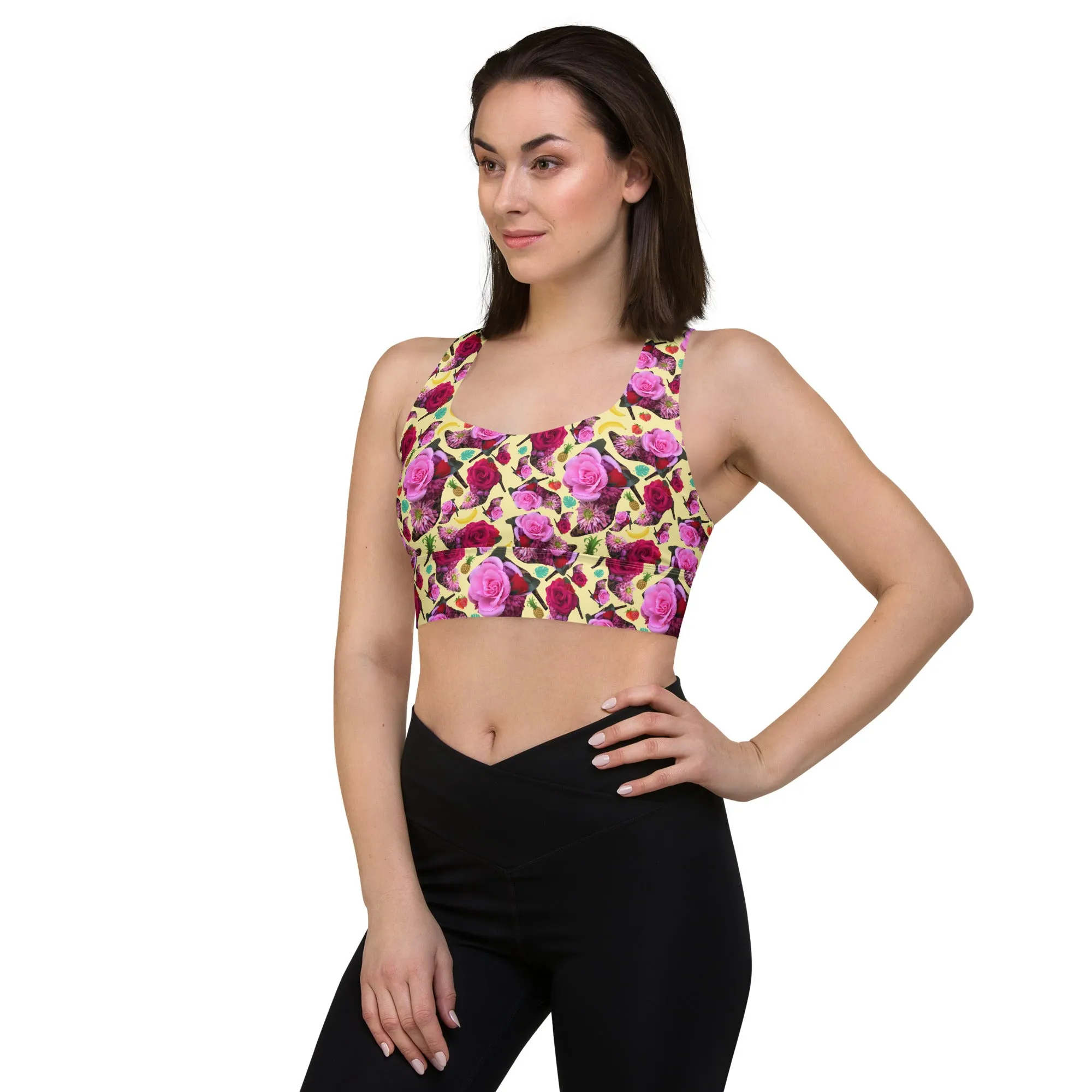 Longline sports bra 'Jungle Fashion'