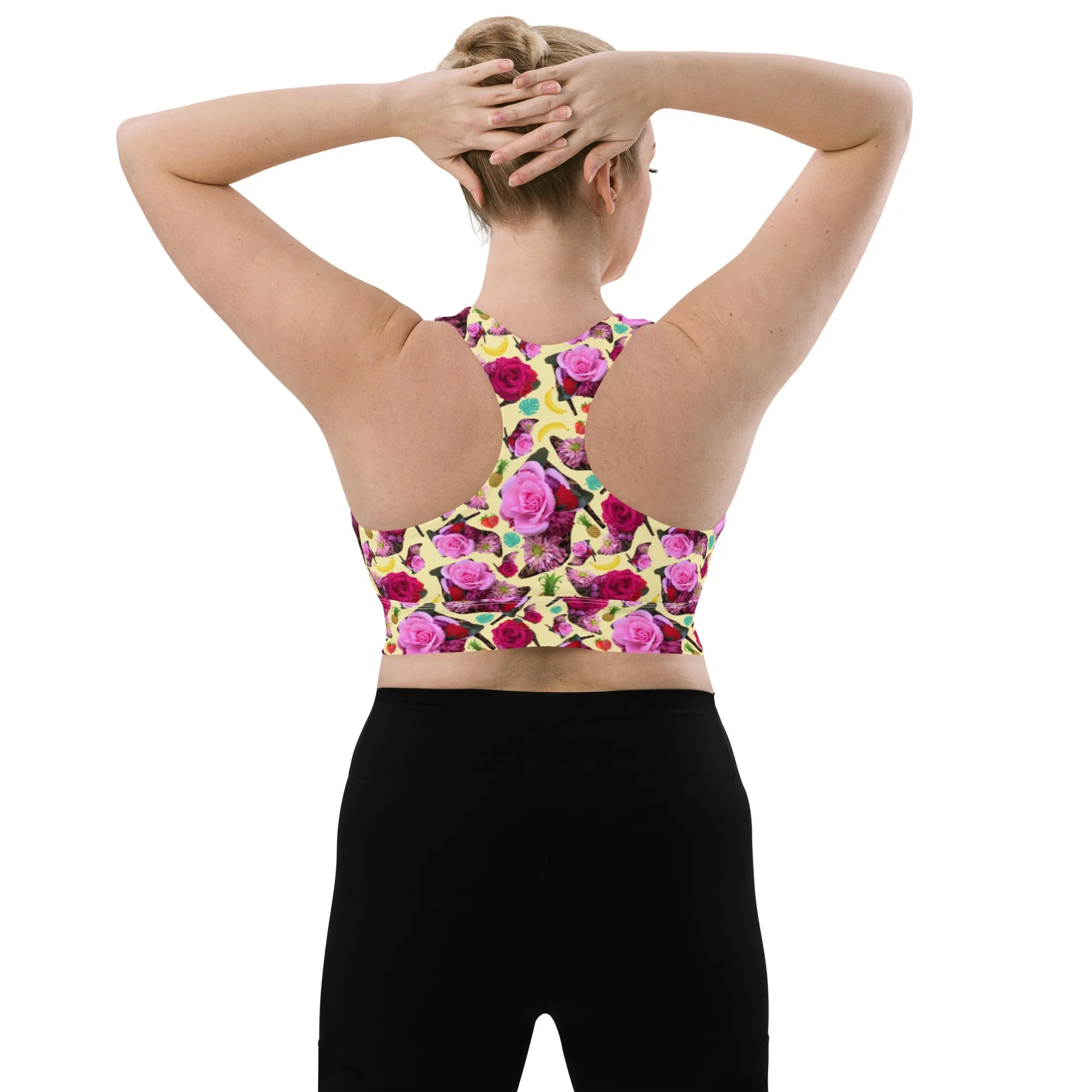 Longline sports bra 'Jungle Fashion'