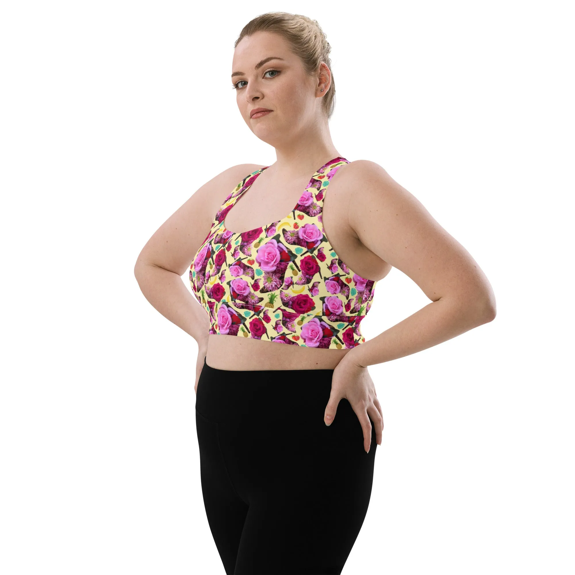 Longline sports bra 'Jungle Fashion'