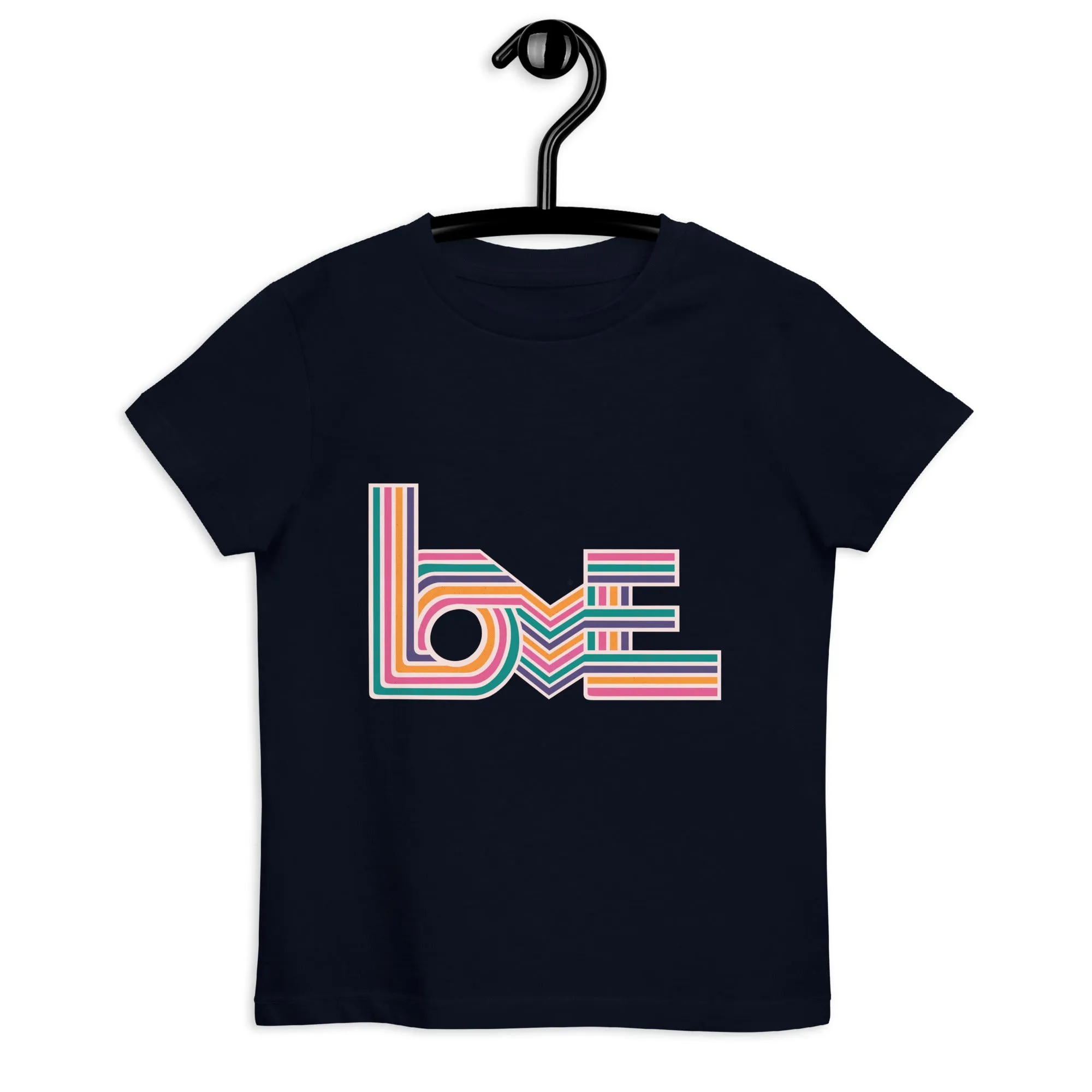 Love Stripes Bright - Kid's Organic Cotton T-Shirt