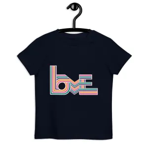 Love Stripes Bright - Kid's Organic Cotton T-Shirt
