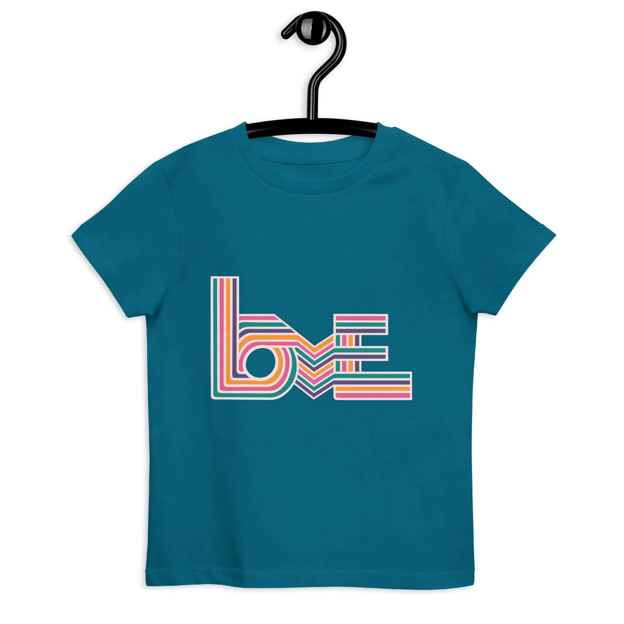Love Stripes Bright - Kid's Organic Cotton T-Shirt
