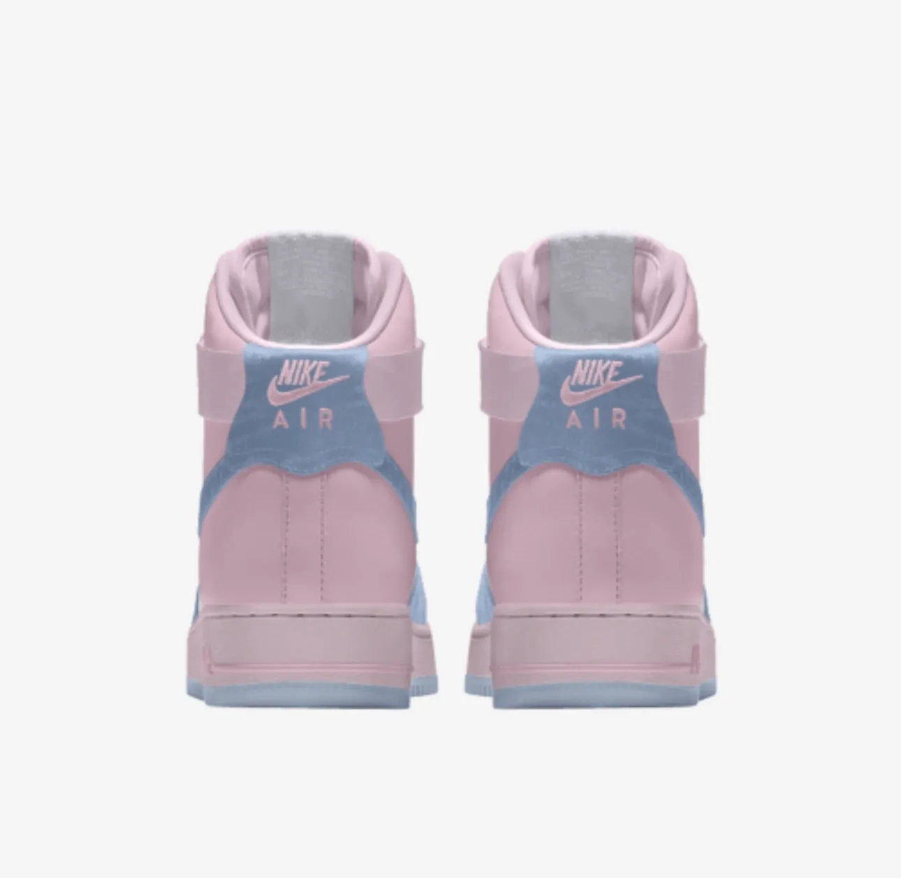 Love Wins Gender Reveal Themed Nike Custom Colored Sneakers