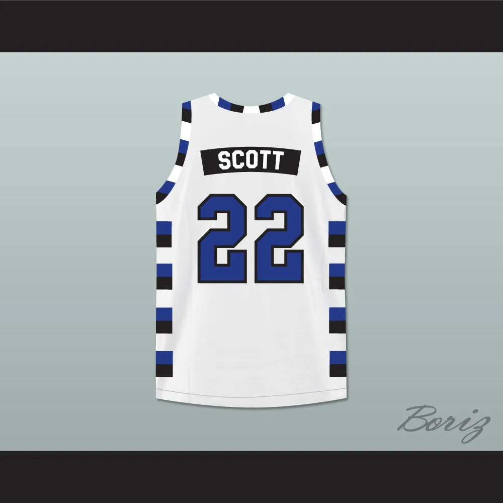 Lucas Scott 22 One Tree Hill Ravens White Basketball Jersey