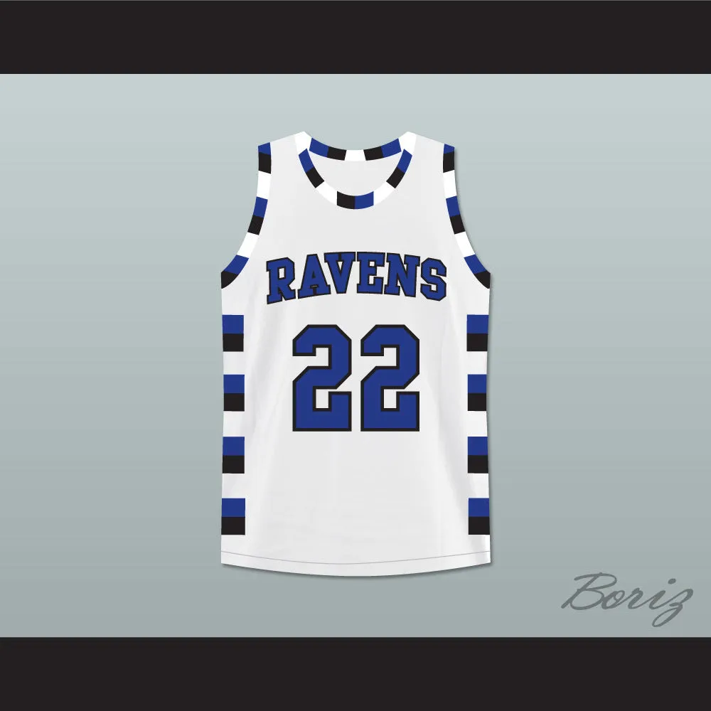 Lucas Scott 22 One Tree Hill Ravens White Basketball Jersey
