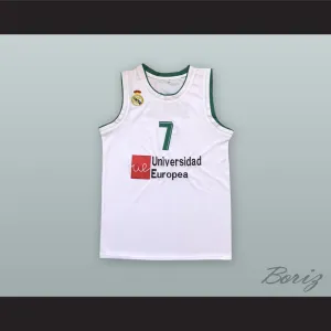 Luka Doncic 7 Real Madrid White Basketball Jersey 3