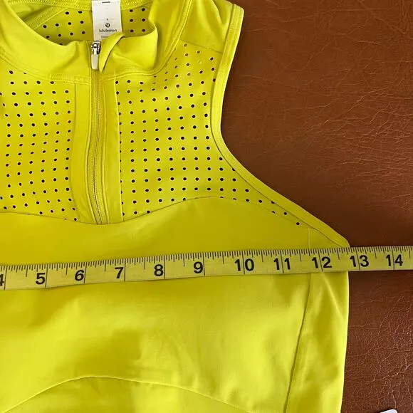Lululemon NEW Unleash Strength Sports Bra B/C Cup Medium Support Size 4 Yellow