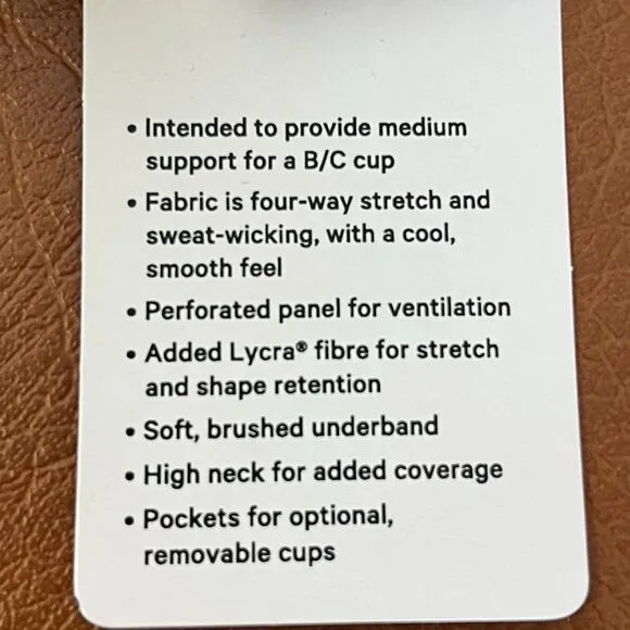 Lululemon NEW Unleash Strength Sports Bra B/C Cup Medium Support Size 4 Yellow