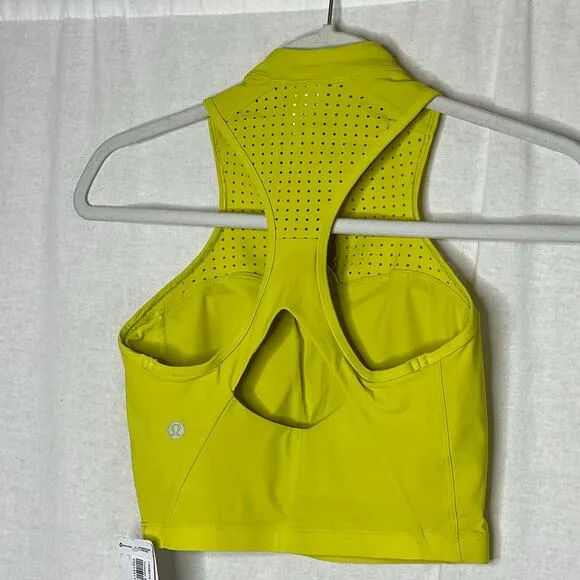 Lululemon NEW Unleash Strength Sports Bra B/C Cup Medium Support Size 4 Yellow