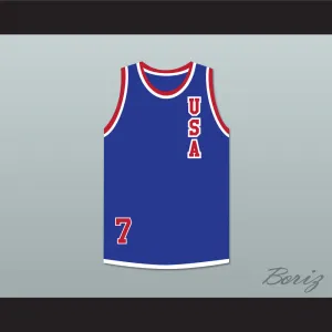 Lusia Harris 7 USA Blue Basketball Jersey 1