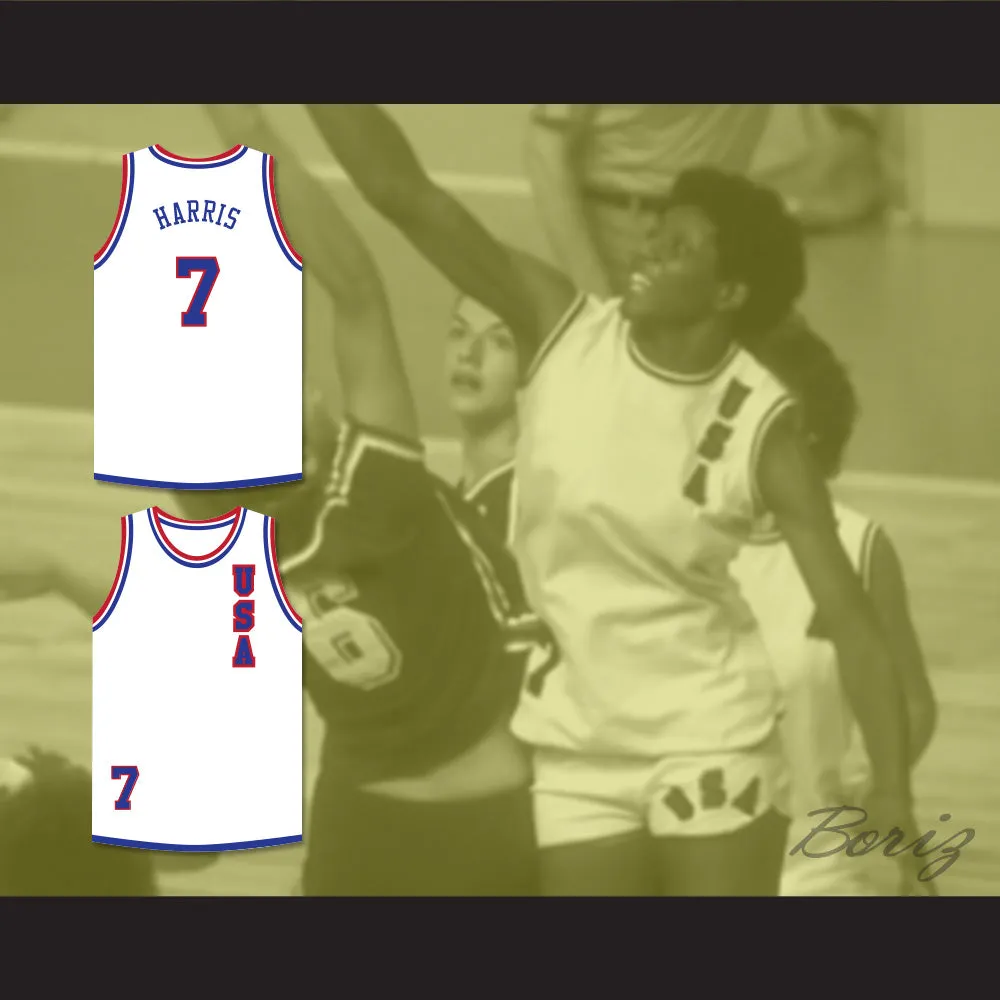 Lusia Harris 7 USA White Basketball Jersey 2