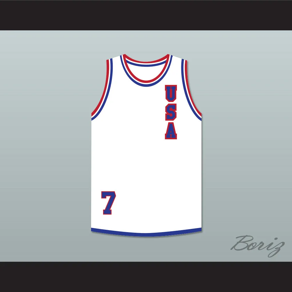 Lusia Harris 7 USA White Basketball Jersey 2