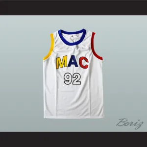 Mac Miller 92 White Basketball Jersey