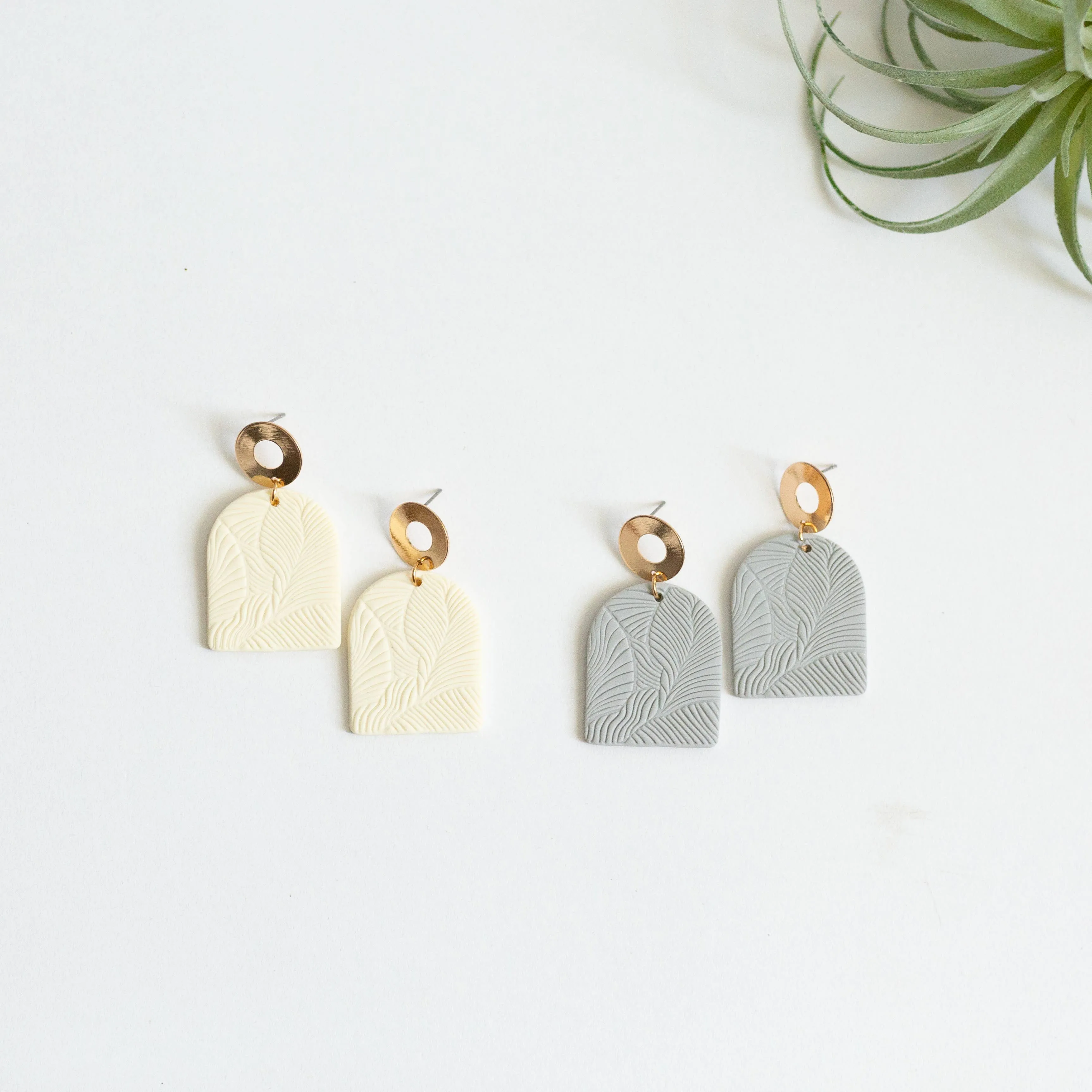 Madison Earring - Cream
