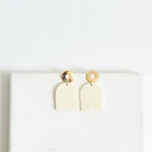 Madison Earring - Cream