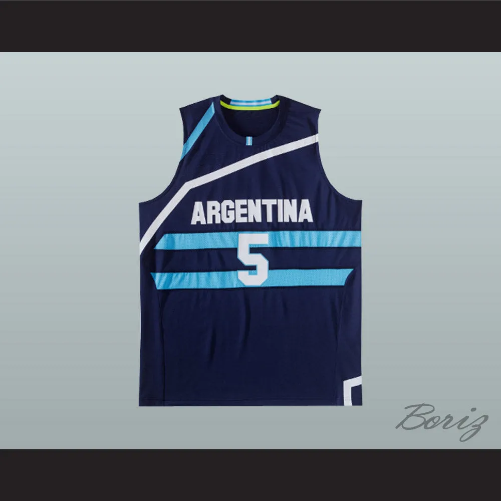 Manu Ginobili 5 Argentina Basketball Jersey