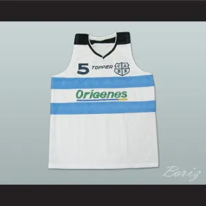 Manu Ginobili 5 Argentina White Basketball Jersey