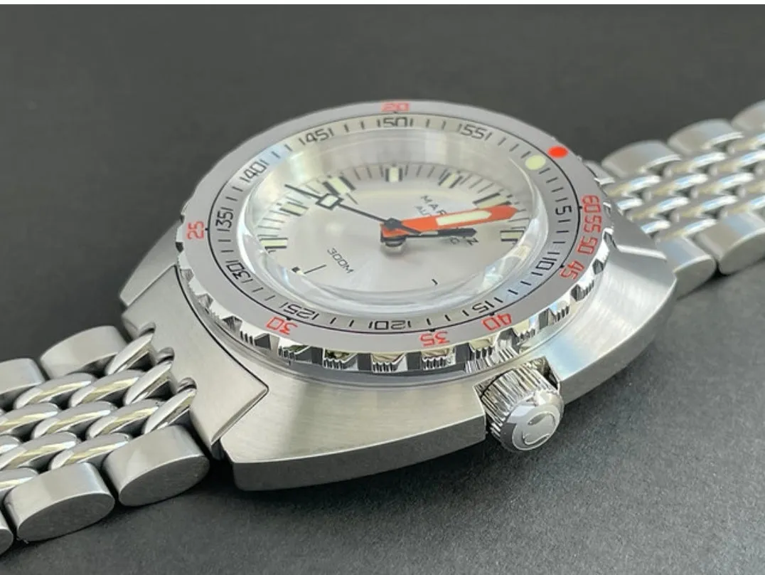 Maranez Samui Vintage Steel Automatic Watch Vintage Silver