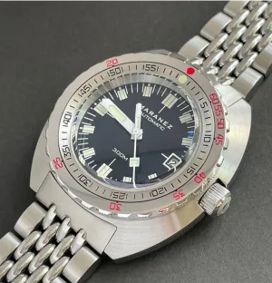 Maranez Samui Vintage Titanium Automatic Watch Vintage Black