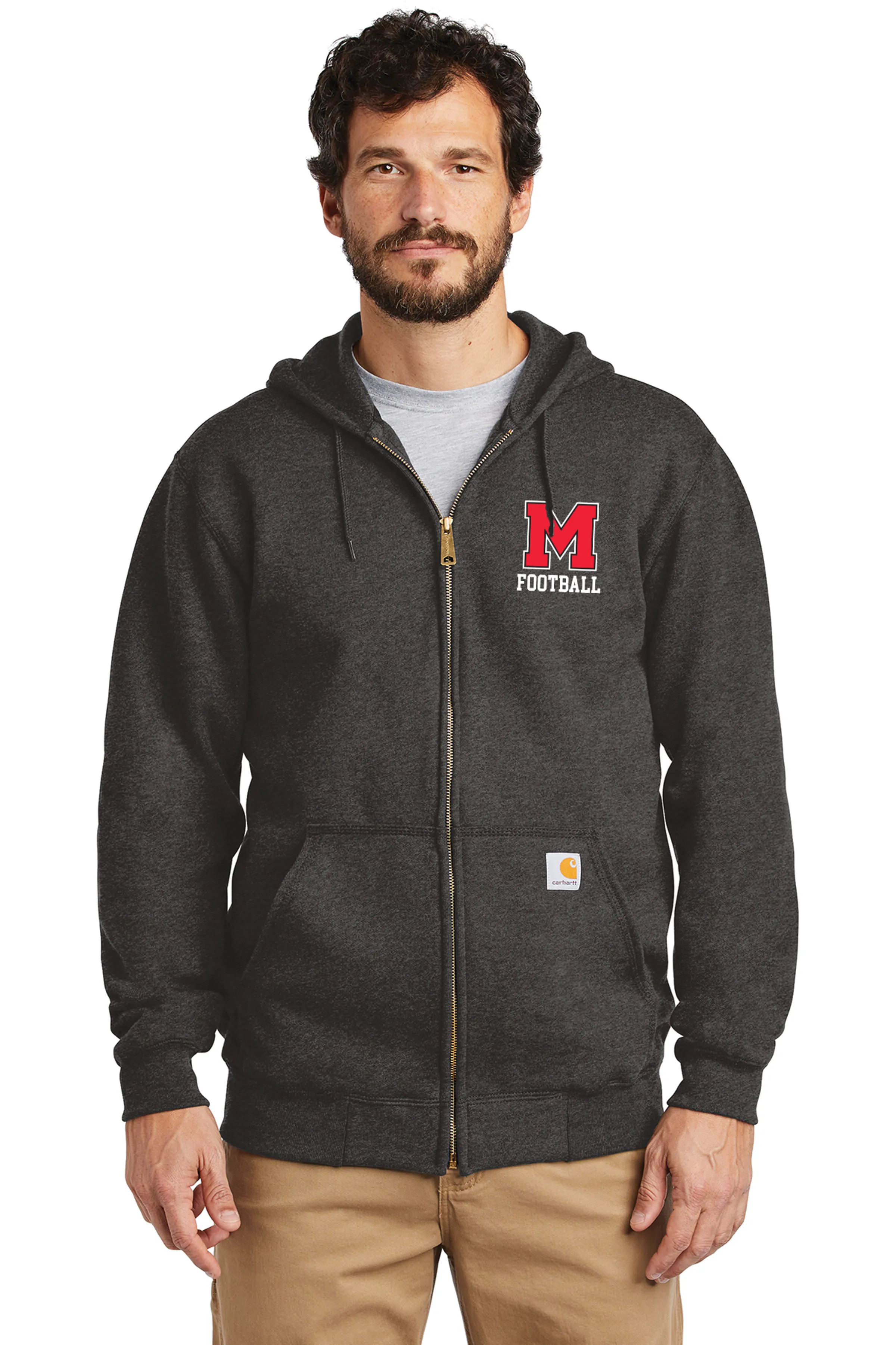 Marblehead Football Carhartt Midweight FullZip Sweatshirt