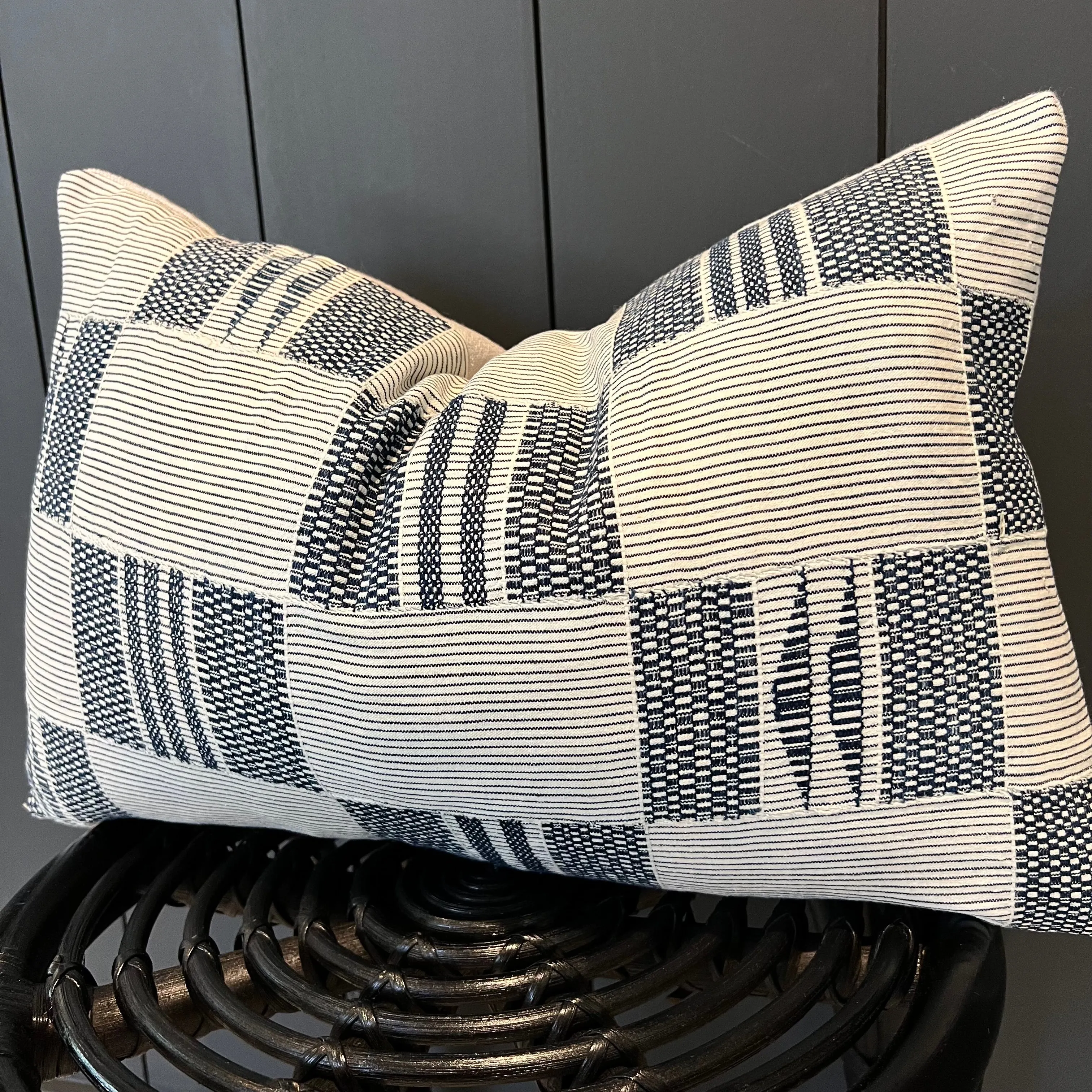 Margaux - Vintage Indigo Lumbar - 16 x 25