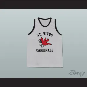 Mark Wahlberg Mickey 9 St Vitus Cardinals Light Gray Basketball Jersey from The Basketball Diaries
