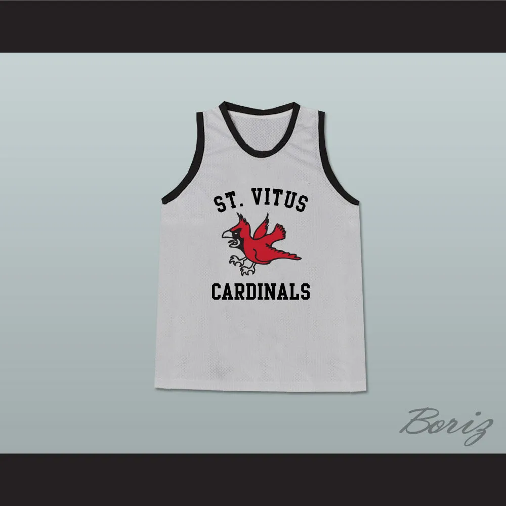 Mark Wahlberg Mickey 9 St Vitus Cardinals Light Gray Basketball Jersey from The Basketball Diaries