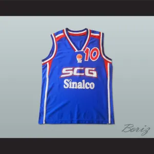 Marko Jaric 10 Serbia and Montenegro Basketball Jersey