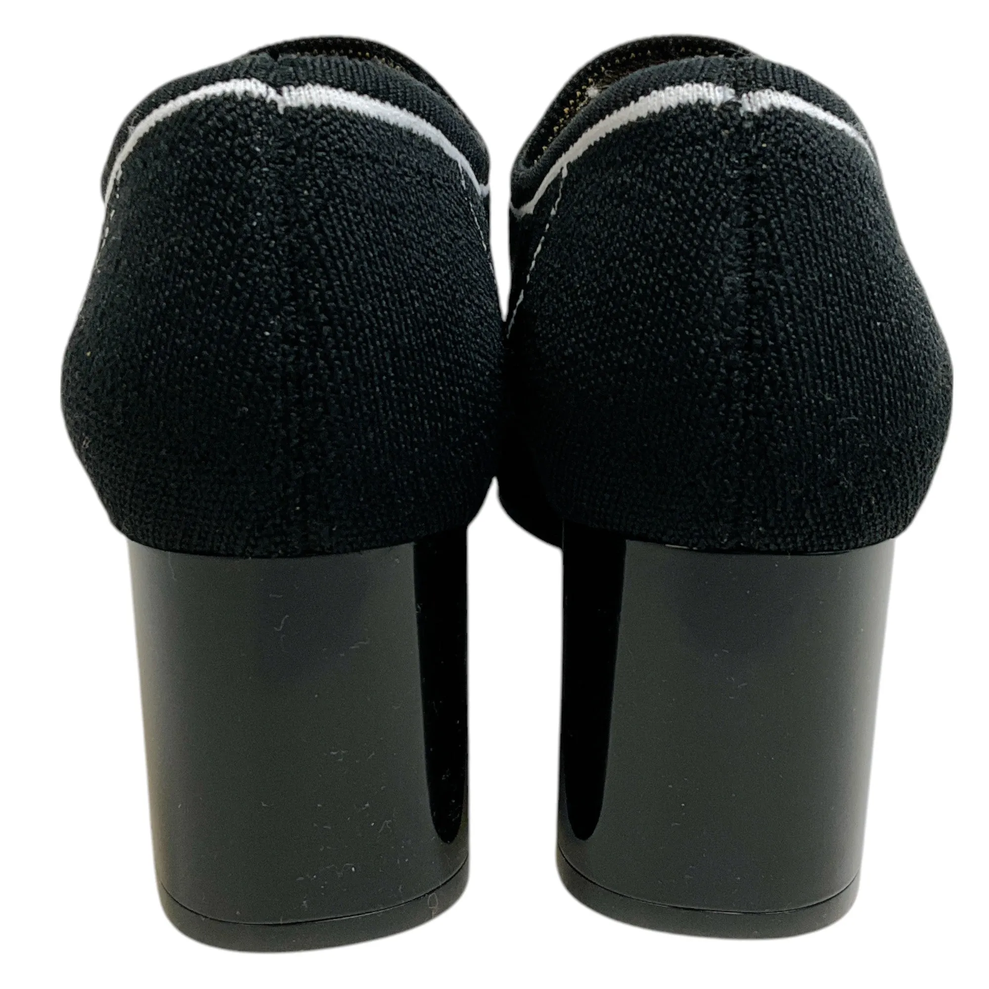 Marni Black / Lily White Low Sock Loafer Pumps