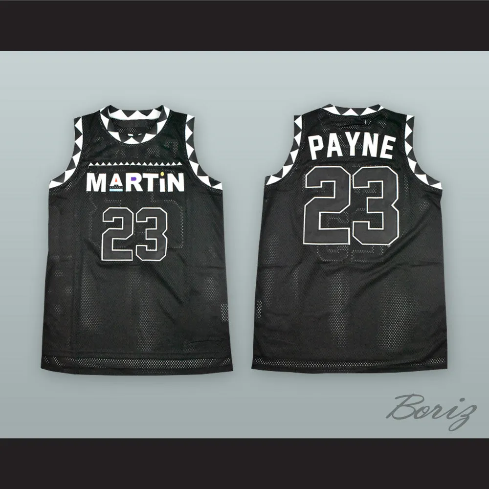 Martin Payne 23 Black Basketball Jersey