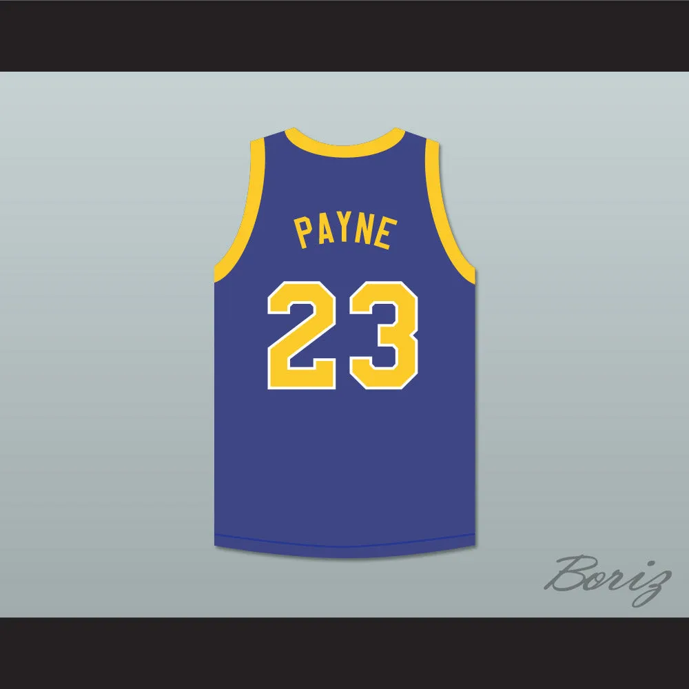 Martin Payne 23 Blue Basketball Jersey with Martin Patch