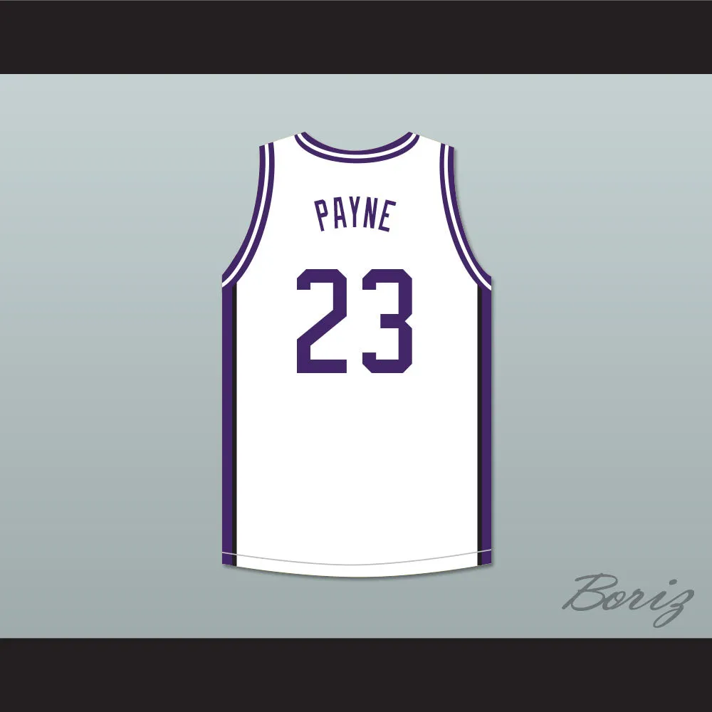 Martin Payne 23 Morris Brown College White Basketball Jersey with Martin Patch