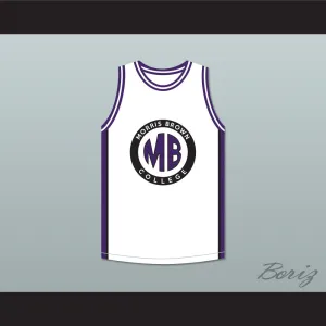 Martin Payne 23 Morris Brown College White Basketball Jersey