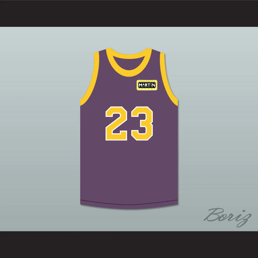 Martin Payne 23 Purple Basketball Jersey with Martin Patch