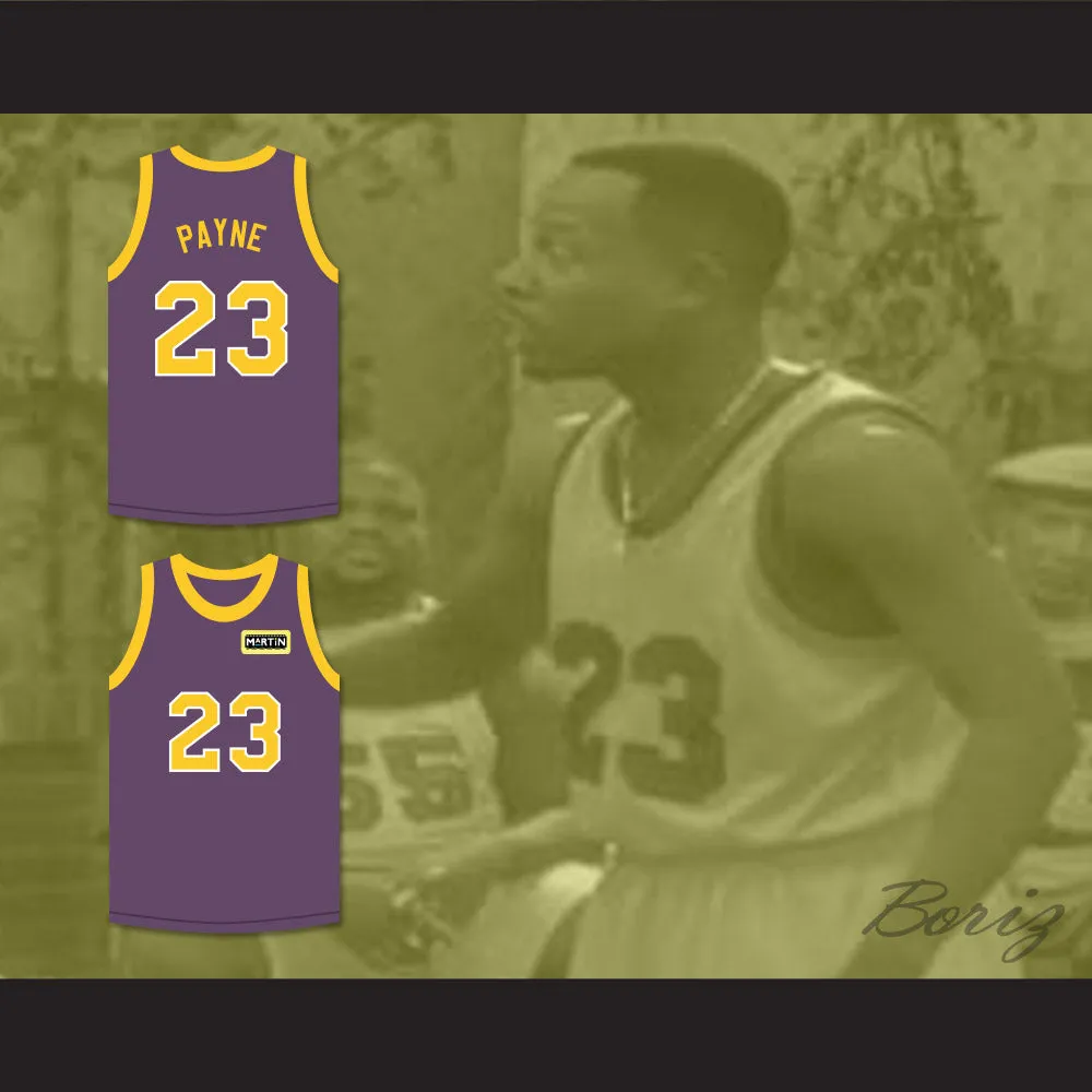 Martin Payne 23 Purple Basketball Jersey with Martin Patch